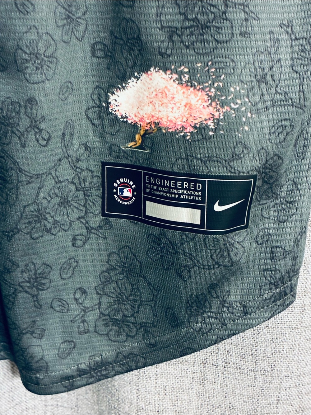 Like New RARE 2023 Mackenzie Gore #1 Washington Nationals Cherry Blossom Jersey - Picture 3 of 5